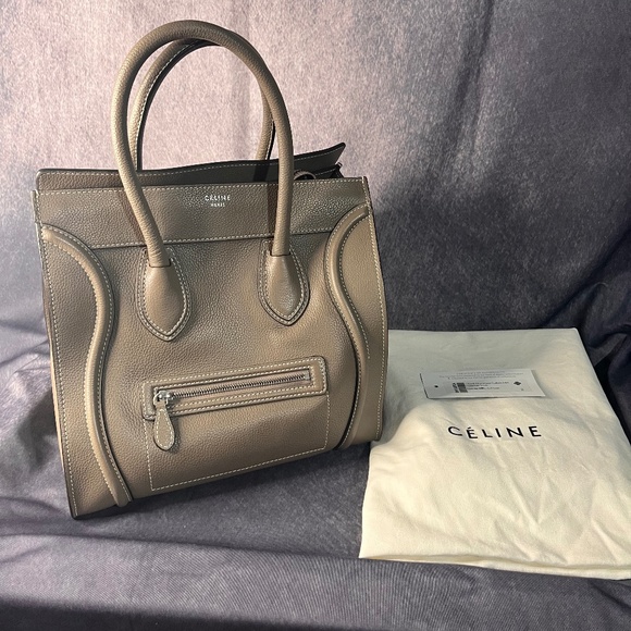Celine Nano Luggage Bag Drummed Calfskin - Picture 1 of 7